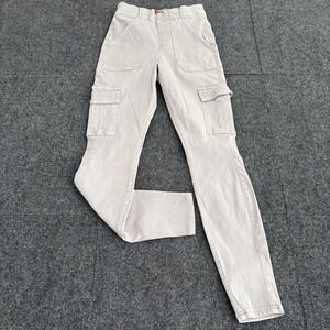 Spanx Stretch Twill Ankle Cargo Pant High Waist Desert Dune 20311R Sz Small